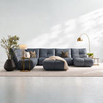 Comet Corner Sofa - Combination 1 - Corner Sofa Group With Footstool Cat 20S — NWS-518E - OCEAN BLUE, gallery image 1