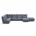 Comet Corner Sofa - Combination 1 - Corner Sofa Group With Footstool Cat 20S Corner Sofas Sterling Home 6 NWS-518E - OCEAN BLUE