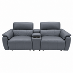Rialto Media 3 Seater Sofa - Media 3 Seater Sofa Cat20S - Power Recliner with USB 3 Seater Sofas Sterling Home 6 NWS-518E OCEAN BLUE