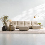 Comet Corner Sofa - Combination 1 - Corner Sofa Group With Footstool Cat 20S — NWS-521E - FROST, gallery image 1