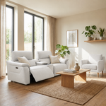 Rialto Media 3 Seater Sofa - Media 3 Seater Sofa Cat20S - Power Recliner with USB — NWS-521E FROST, gallery image 1