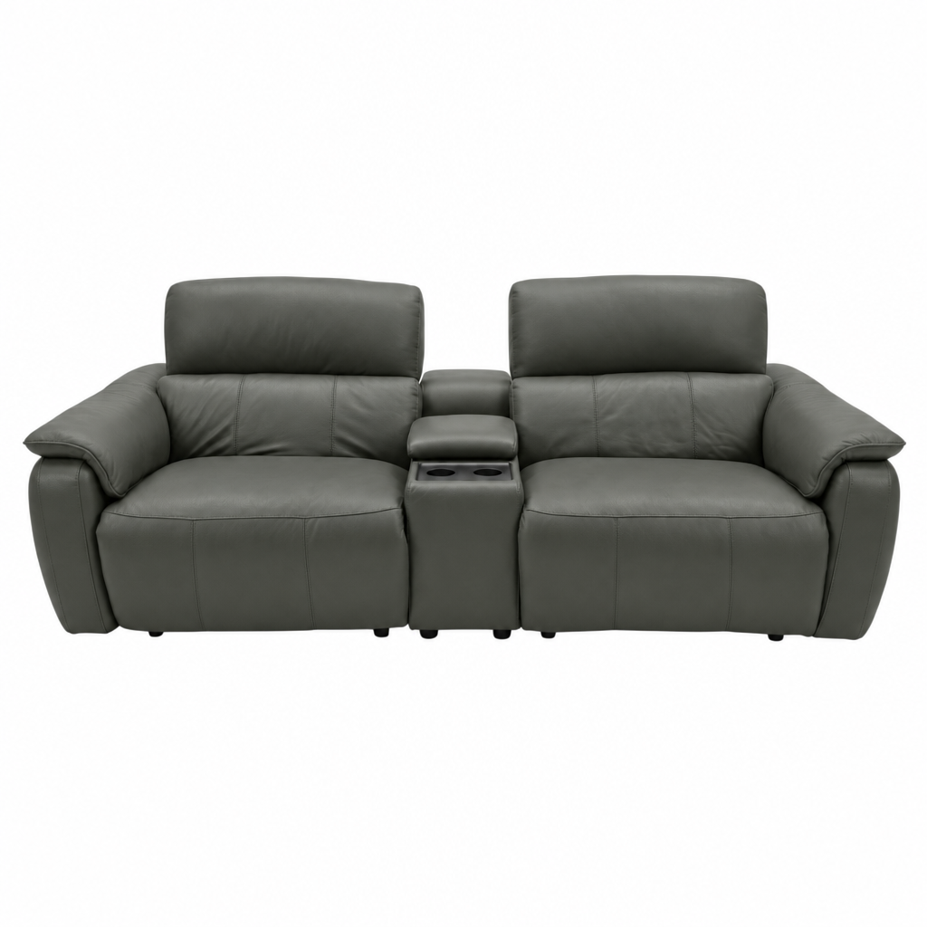 Rialto Media 3 Seater Sofa - Media 3 Seater Sofa Cat20S - Power Recliner with USB 3 Seater Sofas Sterling Home 8 NWS-548E DARK OLIVE