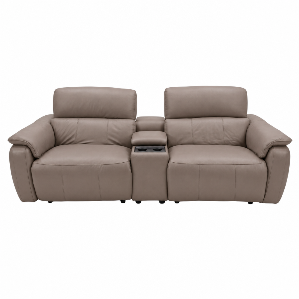 Rialto Media 3 Seater Sofa - Media 3 Seater Sofa Cat20S - Power Recliner with USB 3 Seater Sofas Sterling Home 9 NWS-586E FAWN