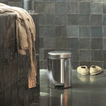 NewIcon Pedal Bin Brilliant Steel 5L Sterling Home 2
