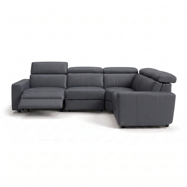 Nicoletti Rossini Corner Sofa - Corner Group with Power Recliner & Headrest CB - Right Hand Facing - Power with Power Headrest & USB