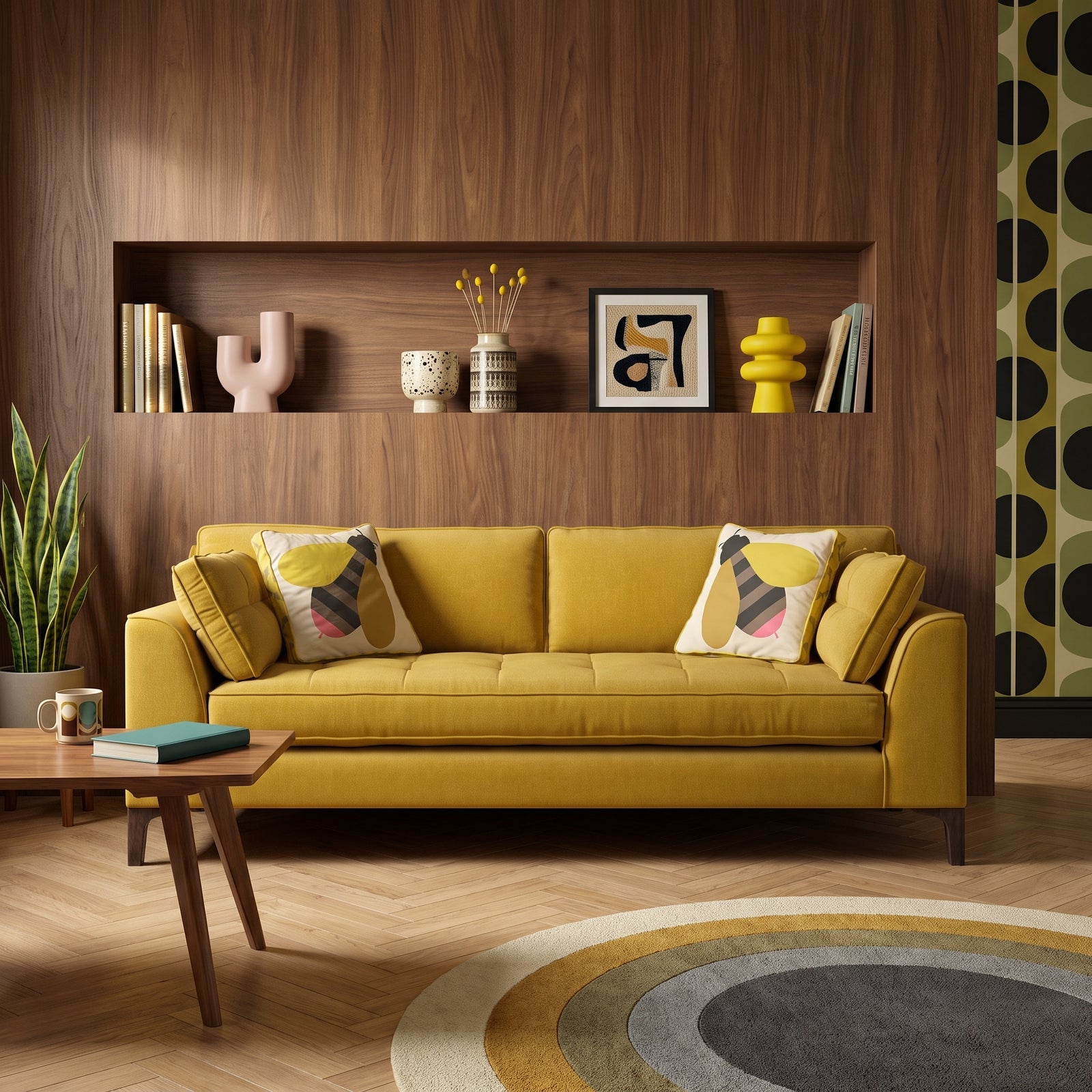 Orla Kiely Arklow Large Sofa  - Large Sofa House Plain
