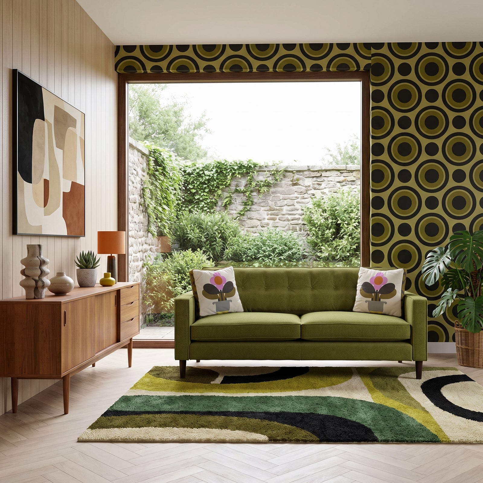 Orla Kiely Ebben Medium Sofa - Medium Sofa Premium Plain