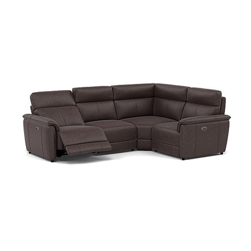 Orkney Small Corner Recliner Sofa - Combination 8 2.5 Corner 1.25 Power Fabric - Right Hand Facing - Power Recliner with USB Sterling Home 7 BFA-BLJ-088 CHARCOAL GREY