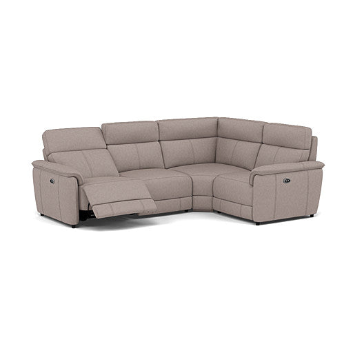 Orkney Small Corner Recliner Sofa - Combination 8 2.5 Corner 1.25 Power Fabric - Right Hand Facing - Power Recliner with USB Sterling Home 1 BFA-BLJ-22 DOVE GREY