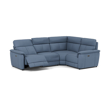 Orkney Small Corner Recliner Sofa - Combination 8 2.5 Corner 1.25 Power Fabric - Right Hand Facing - Power Recliner with USB Corner Sofas Sterling Home 2 BFA-MAD-08 PACIFIC BLUE