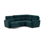 Orkney Small Corner Recliner Sofa - Combination 8 2.5 Corner 1.25 Power Fabric - Right Hand Facing - Power Recliner with USB Sterling Home 14 FAB-MEG-36 LAKE GREEN