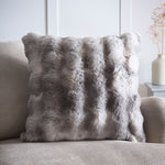 Oslo Faux Fur Grey Cushion - Oslo Faux Fur Grey Cushion 55CM Sterling Home 1