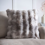 Oslo Faux Fur Grey Cushion