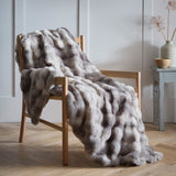 Oslo Faux Fur Grey Throw