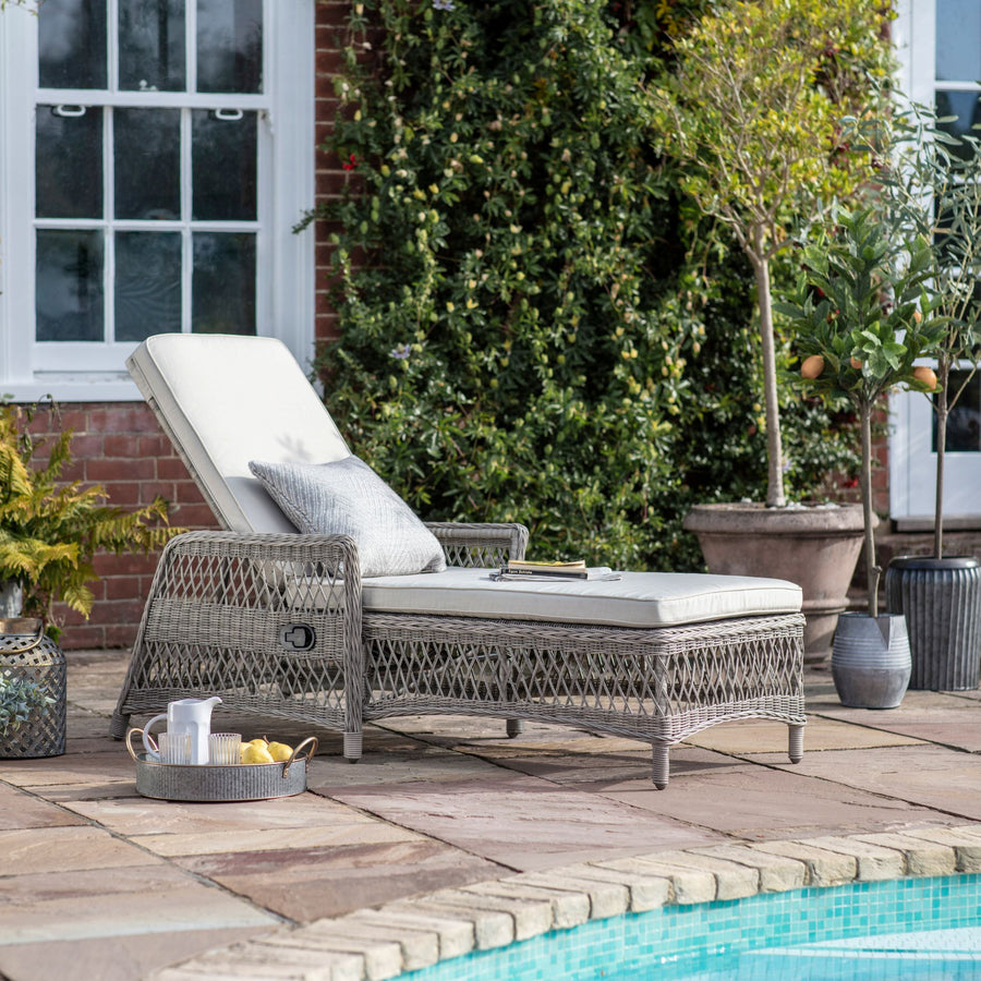 Menton Country Lounger Stone Sun Loungers Sterling Home 1