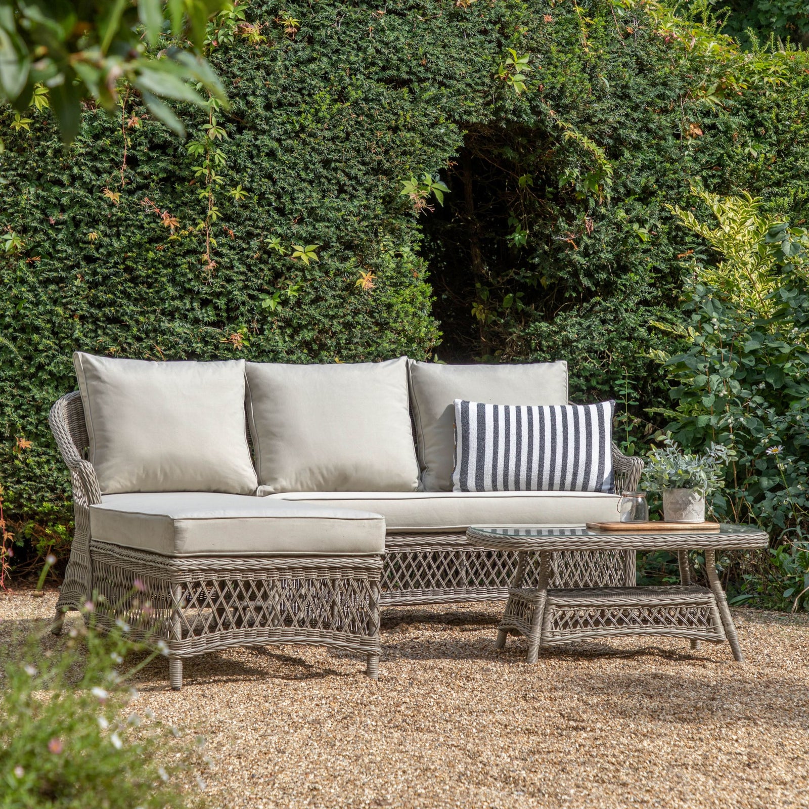 Menton Chaise Set Stone Lounge Sets Sterling Home 1