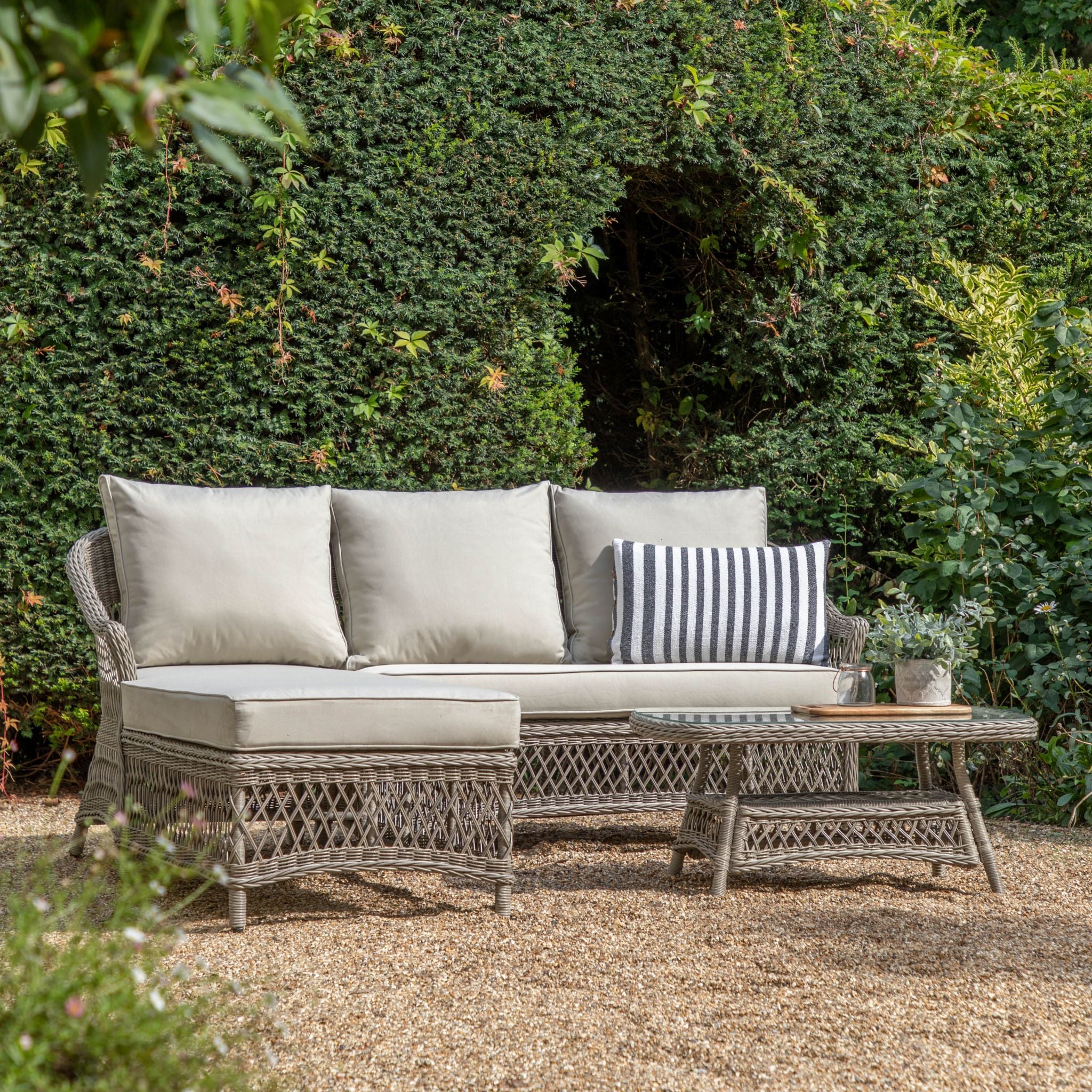 Menton Chaise Set Stone Lounge Sets Sterling Home 1