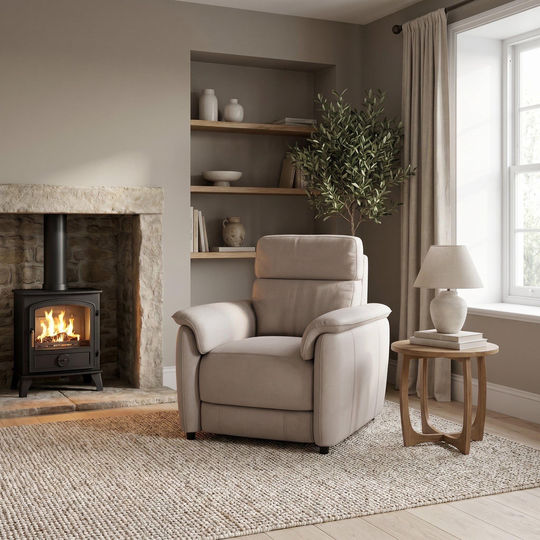 Orkney Armchair - Armchair Fabric Armchairs Sterling Home 2