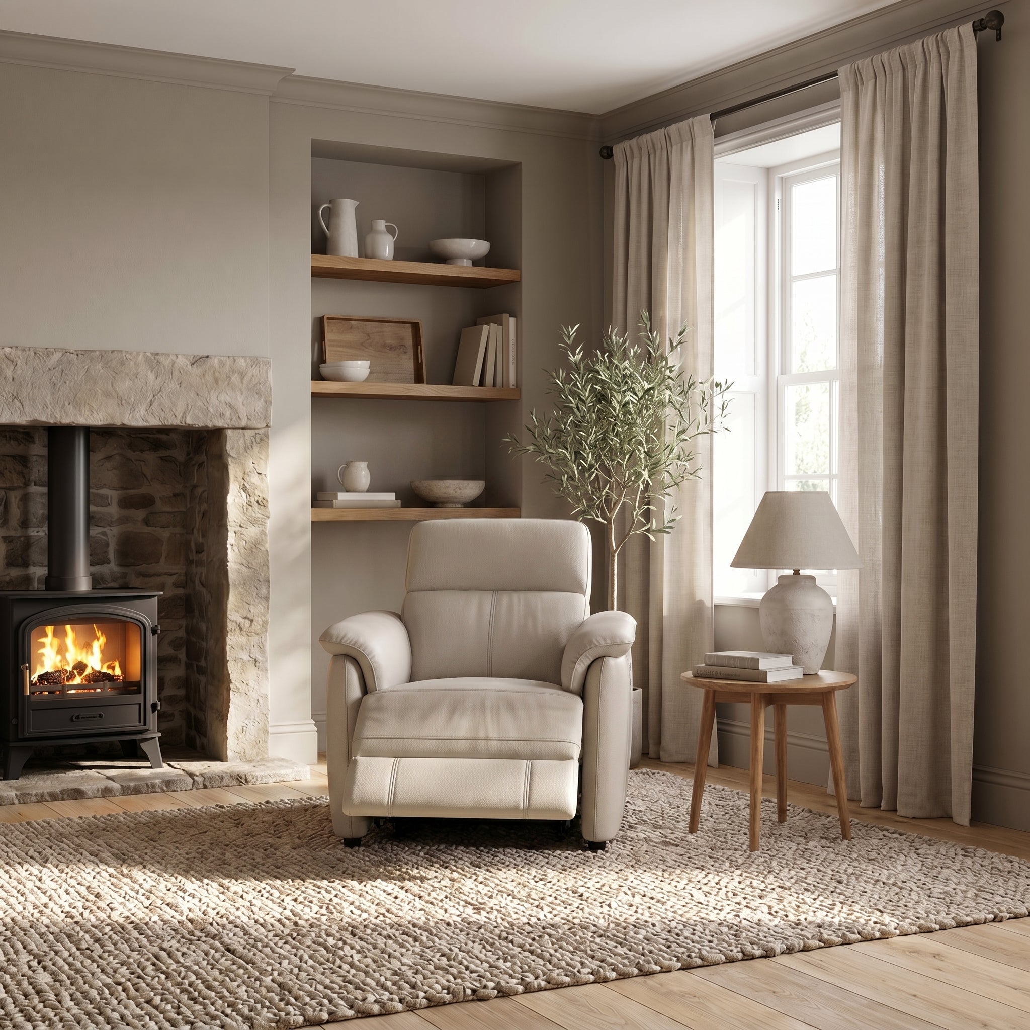 Orkney Recliner Armchair - Power Recliner Chair Cat 20S - Power Recliner with USB Armchairs Sterling Home 2