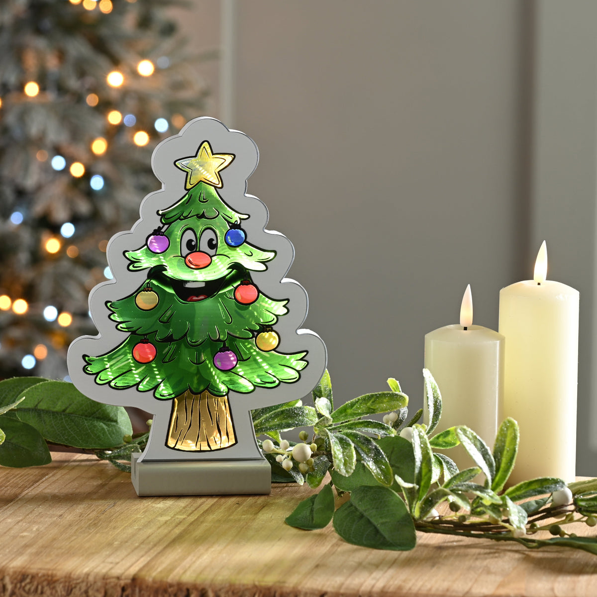 Infinity Smiling Christmas Tree 22CM - Infinity Smiling Xmas Tree 22CM Sterling Home 1