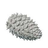 White Glitter Resin Pine Cone 21CM
