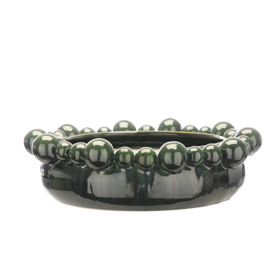 Bobble Decorative Bowl Green - Bobble Bowl Green 35x11CM Sterling Home 1