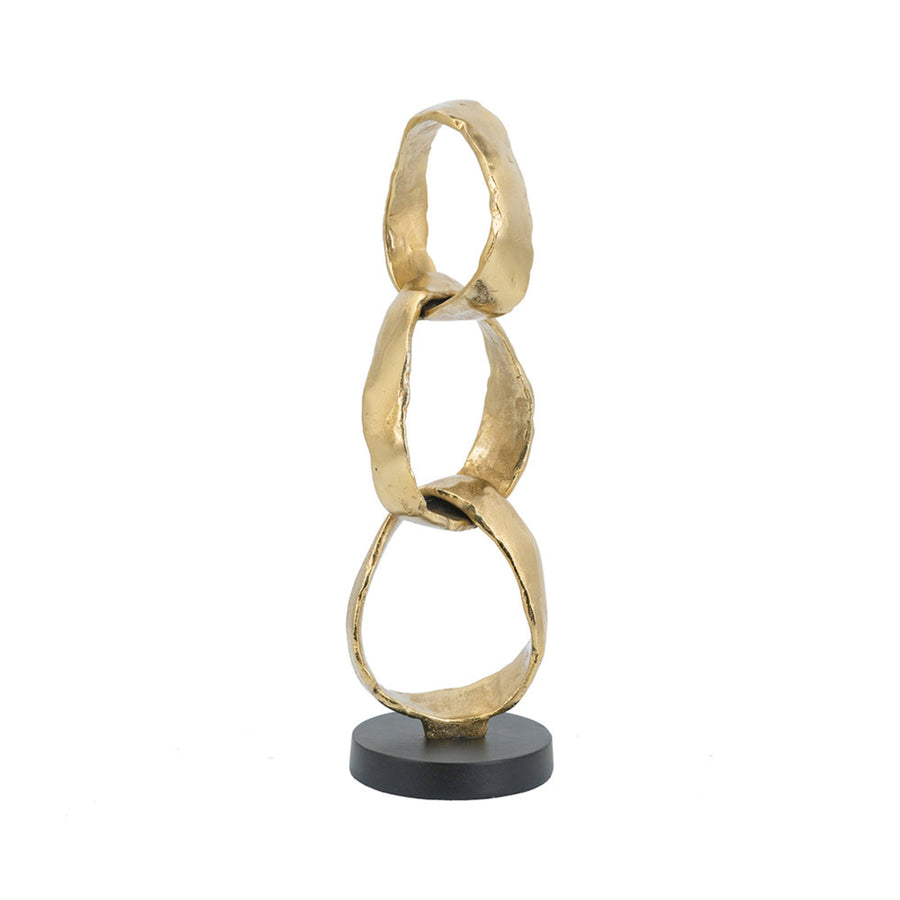 Chain Sculpture Gold - Chain Sculpture Gold 47CM Sterling Home 1