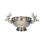Aluminium Reindeer Head Bowl - Aluminium Reindeer Head Bowl 33CM Sterling Home 2