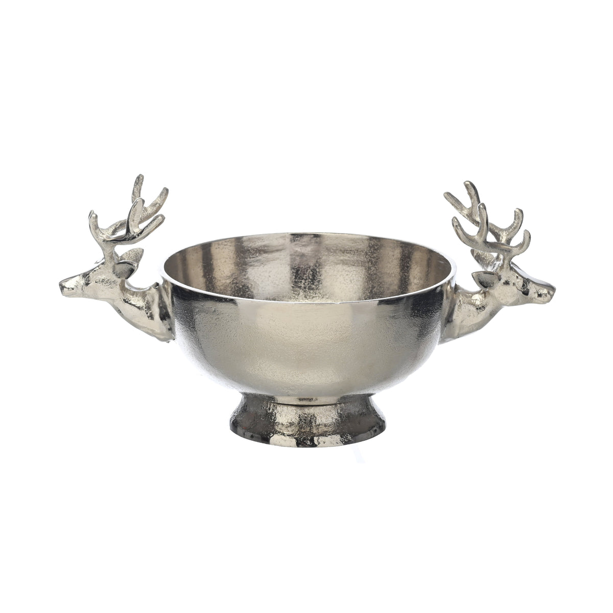 Aluminium Reindeer Head Bowl - Aluminium Reindeer Head Bowl 33CM Sterling Home 2