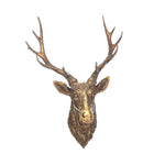Antique Gold Reindeer Head - Antique Gold Reindeer Head 77CM Sterling Home 1