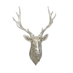 Antique Silver Reindeer Head - Antique Silver Reindeer Head 77CM Sterling Home 1