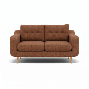 Phoebe 2 Seater Sofa - Small Sofa Standard Back Grade A Sterling Home 8 Capital Burnt Orange Natural