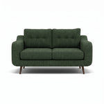 Phoebe 2 Seater Sofa - Small Sofa Standard Back Grade A Sterling Home 4 Capital Dark Green American Walnut