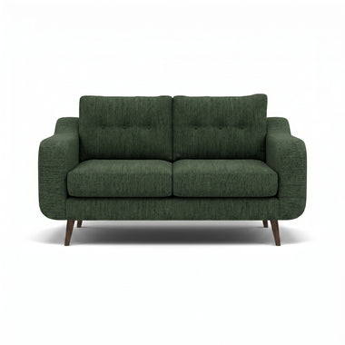 Phoebe 2 Seater Sofa - Small Sofa Standard Back Grade A Sterling Home 4 Capital Dark Green American Walnut