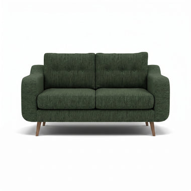 Phoebe 2 Seater Sofa - Small Sofa Standard Back Grade A Sterling Home 9 Capital Dark Green Weathered Oak