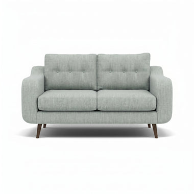 Phoebe 2 Seater Sofa - Small Sofa Standard Back Grade A Sterling Home 2 Capital Ecru American Walnut