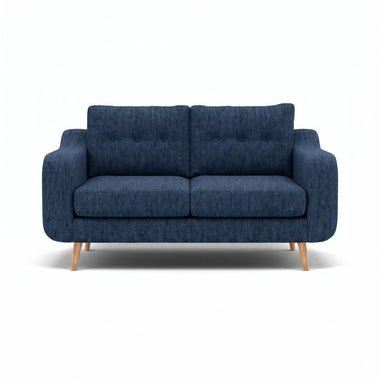 Phoebe 2 Seater Sofa - Small Sofa Standard Back Grade A Sterling Home 15 Capital Indigo Natural