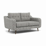 Phoebe 2 Seater Sofa - Small Sofa Standard Back Grade A — Capital Light Grey / American Walnut, gallery image 1