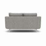 Phoebe 2 Seater Sofa - Small Sofa Standard Back Grade A — Capital Light Grey / Chrome, gallery image 2