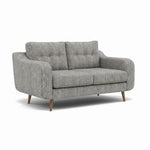 Phoebe 2 Seater Sofa - Small Sofa Standard Back Grade A — Capital Light Grey / Weathered Oak, gallery image 1