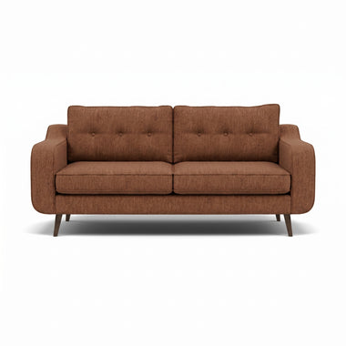 Phoebe 3 Seater Sofa - Large Sofa Standard Back Grade A Sterling Home 6 Capital Burnt Orange American Walnut