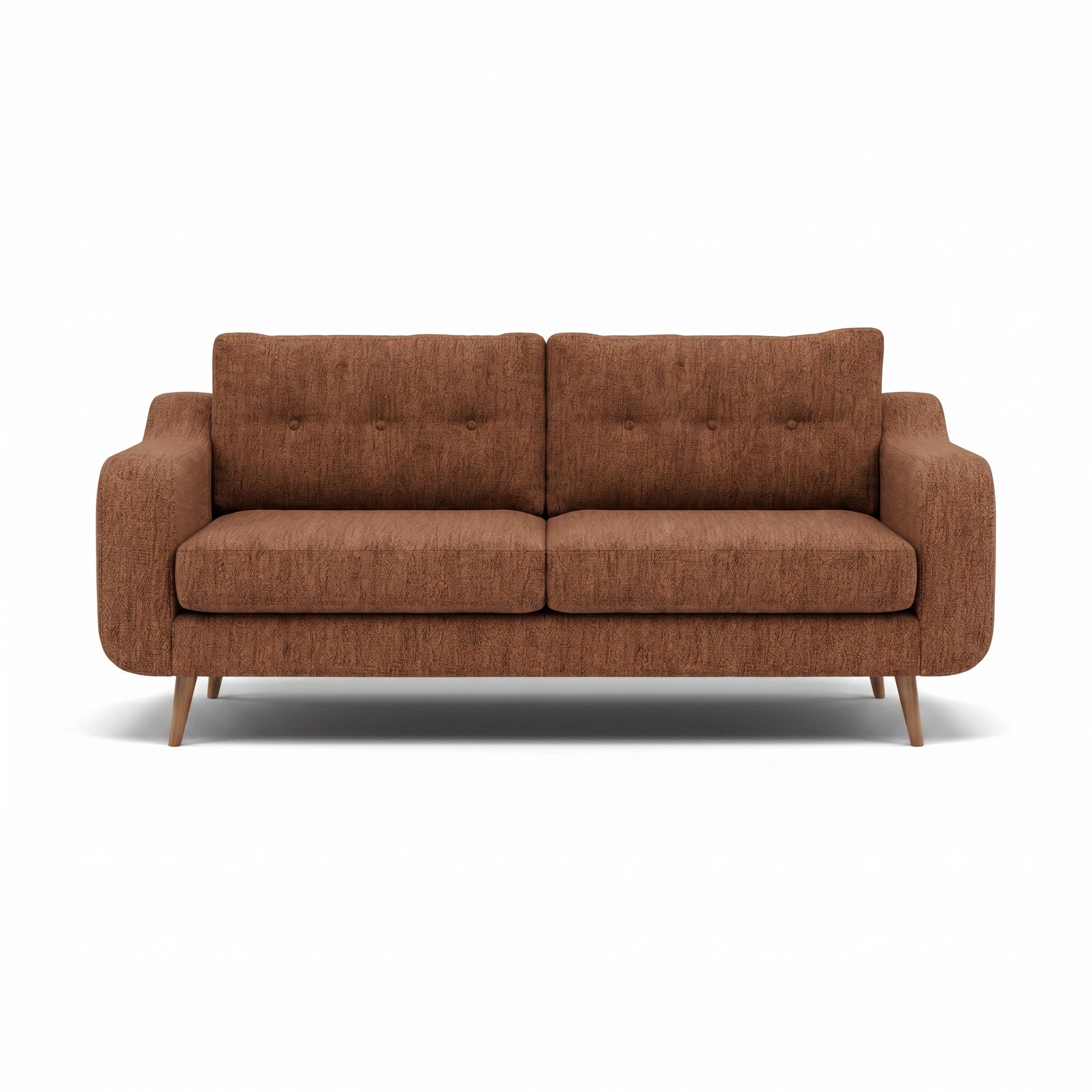 Phoebe 3 Seater Sofa - Large Sofa Standard Back Grade A Sterling Home 16 Capital Burnt Orange Natural