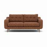 Phoebe 3 Seater Sofa - Large Sofa Standard Back Grade A Sterling Home 11 Capital Burnt Orange Weathered Oak
