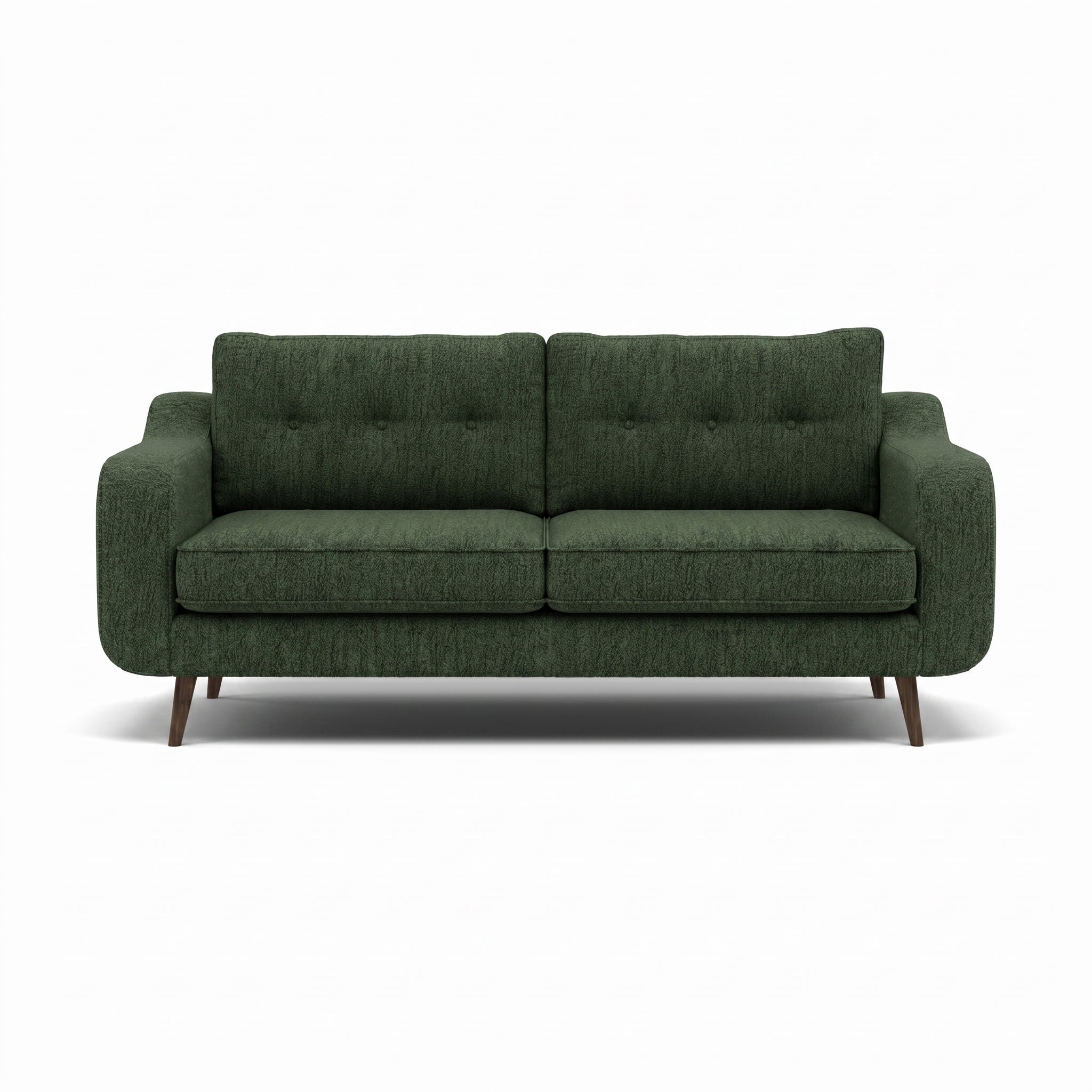 Phoebe 3 Seater Sofa - Large Sofa Standard Back Grade A Sterling Home 7 Capital Dark Green American Walnut