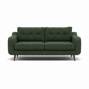 Phoebe 3 Seater Sofa - Large Sofa Standard Back Grade A Sterling Home 7 Capital Dark Green American Walnut