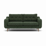 Phoebe 3 Seater Sofa - Large Sofa Standard Back Grade A Sterling Home 12 Capital Dark Green Weathered Oak