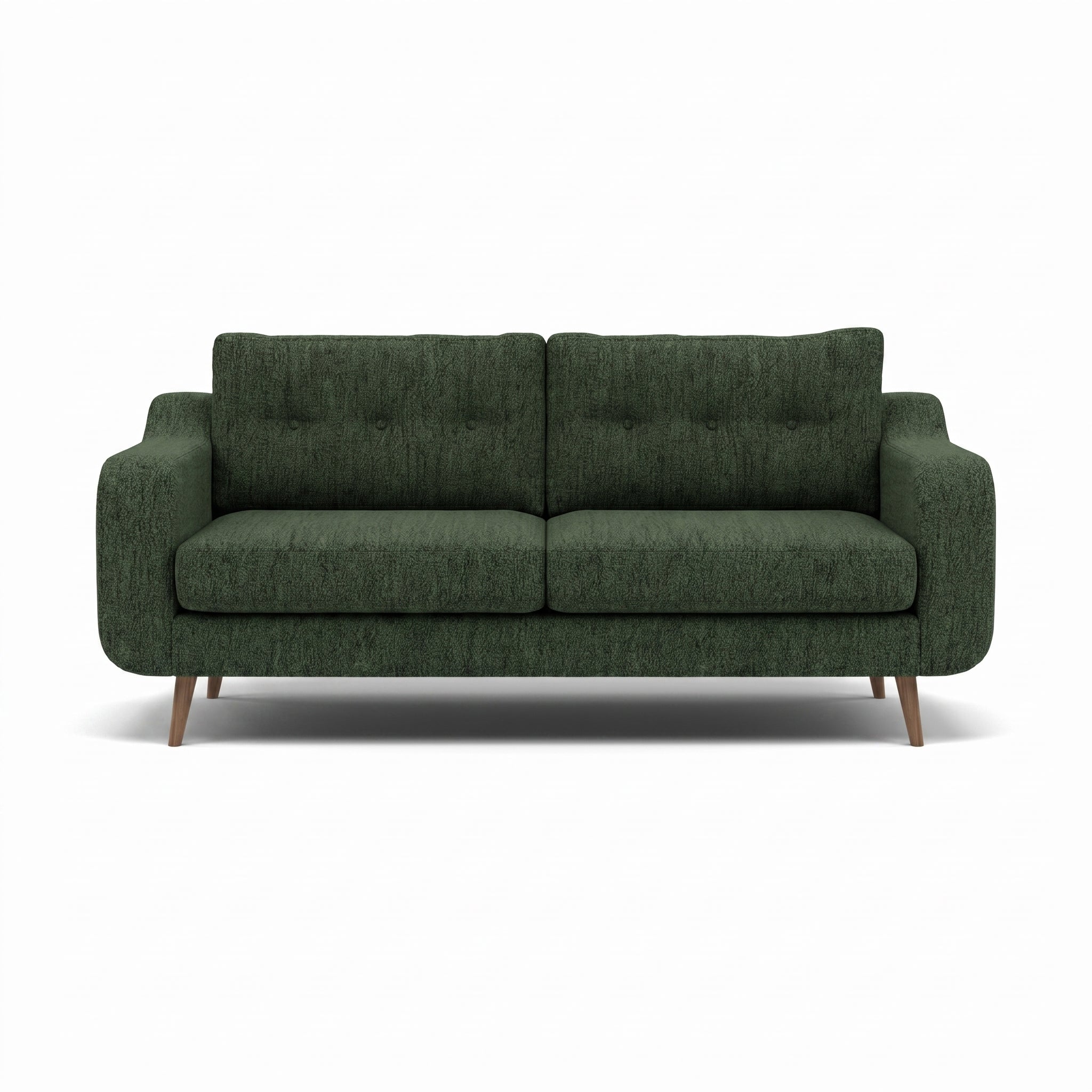 Phoebe 3 Seater Sofa - Large Sofa Standard Back Grade A Sterling Home 12 Capital Dark Green Weathered Oak
