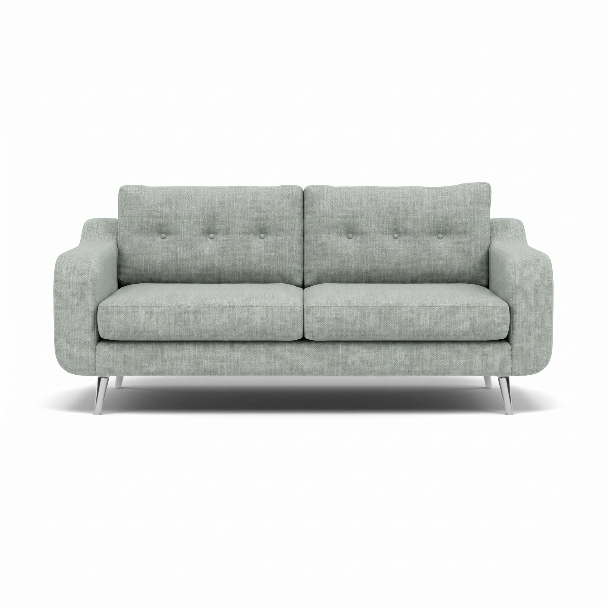 Phoebe 3 Seater Sofa - Large Sofa Standard Back Grade A Sterling Home 20 Capital Ecru Chrome