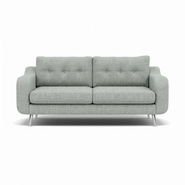 Phoebe 3 Seater Sofa - Large Sofa Standard Back Grade A Sterling Home 20 Capital Ecru Chrome