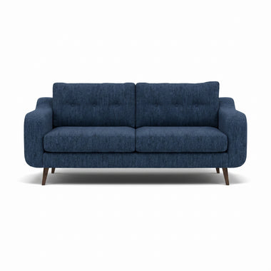 Phoebe 3 Seater Sofa - Large Sofa Standard Back Grade A Sterling Home 8 Capital Indigo American Walnut